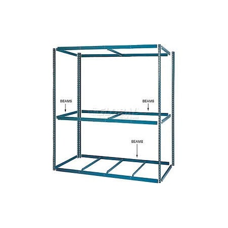 Global Industrial Single Rivet Beam, 36inL, Gray 254CP79
